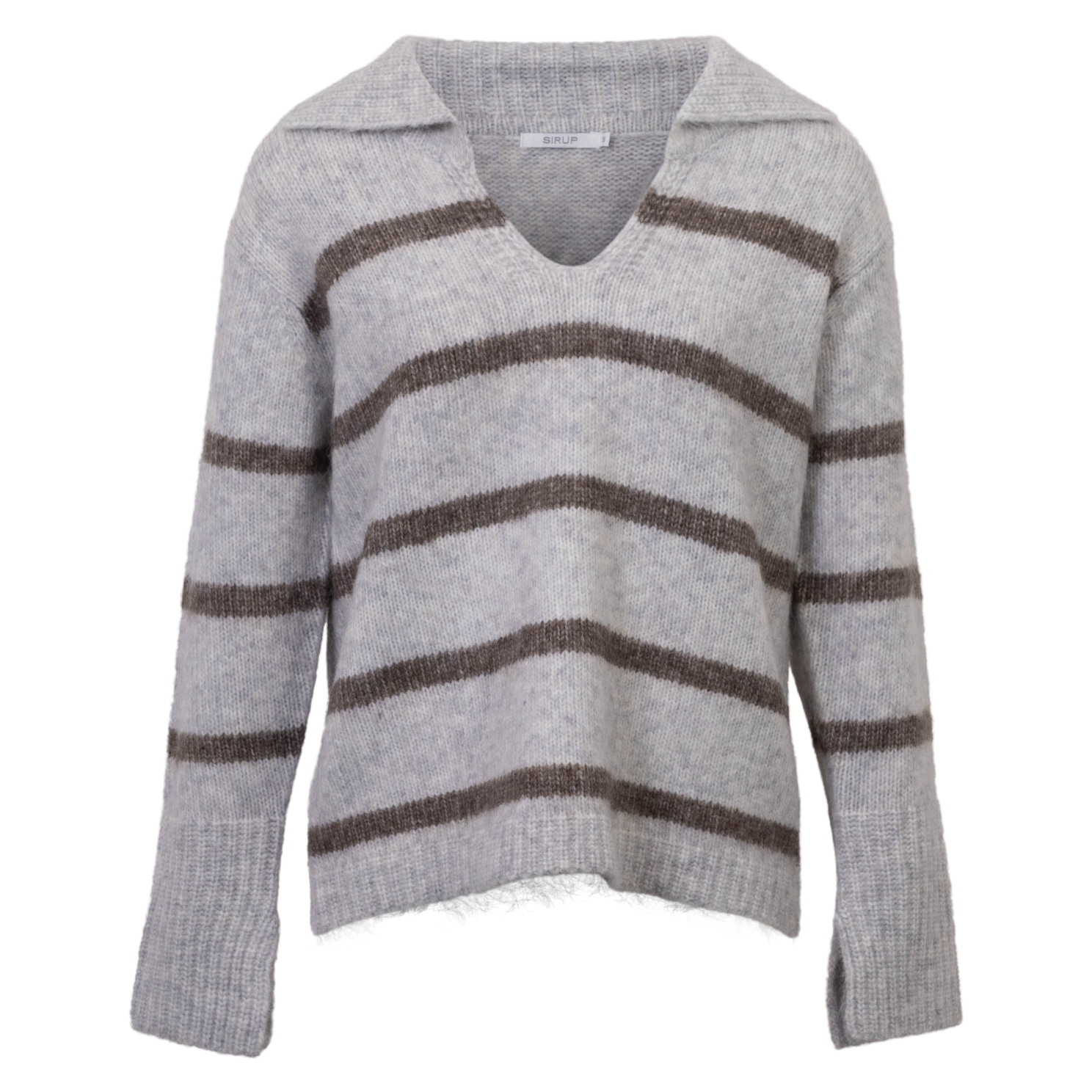 Sirup Dame Striktrøje Light Grey