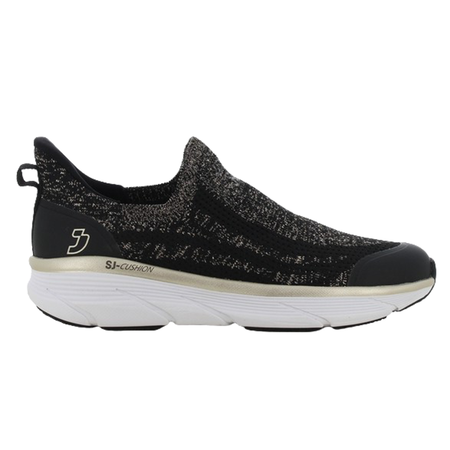 Sj Dame Sneakers Sort Platin 41