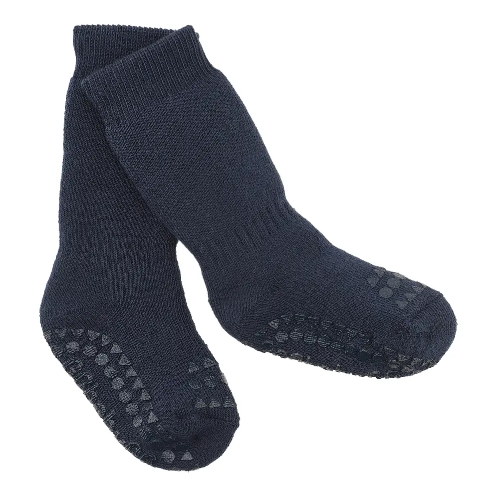 Skridsikre Strømper Terry Bomuld Navy Blue 27 30