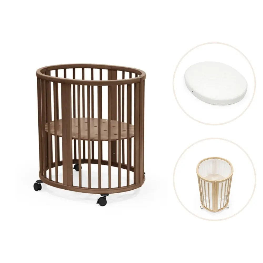 Sleepi Mini Inkl Madras Lagen Og Sengerand Warm Brown
