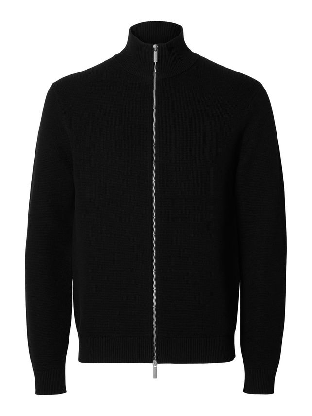 Slhdane Ls Knit Structure Full Zip