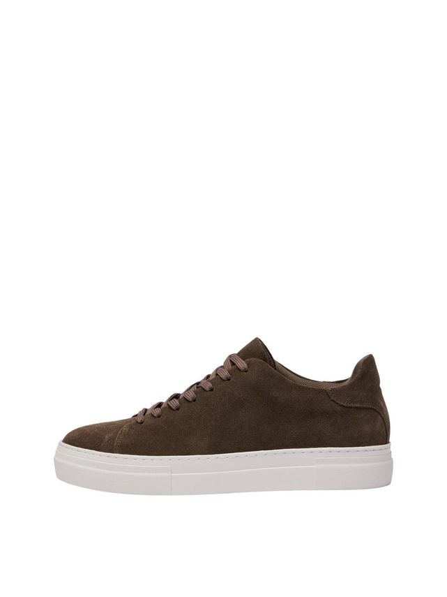 Slhdavid Chunky Clean  Suede Traine