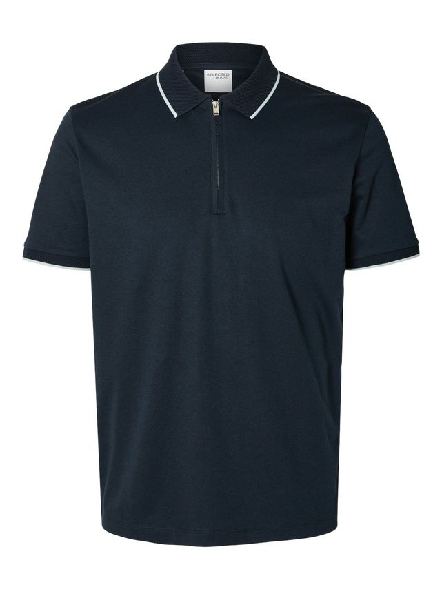 Slhfigo Zip Ss Polo