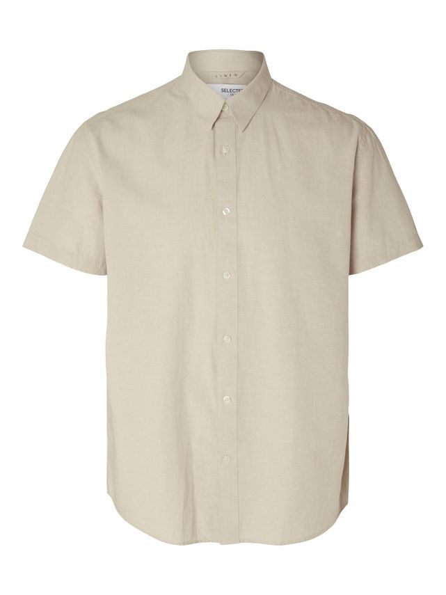 Slhregnew-linen Shirt Ss Class