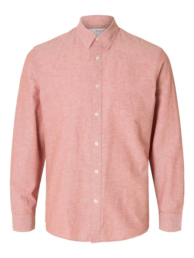 Slhslimnew-linen Shirt Ls   No