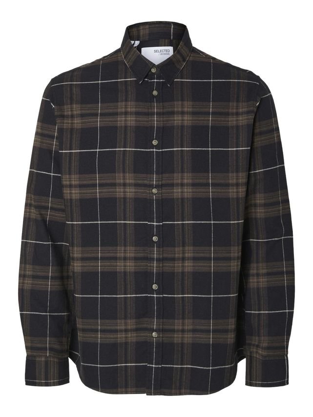 Slhslimowen-flannel Shirt Ls Noos