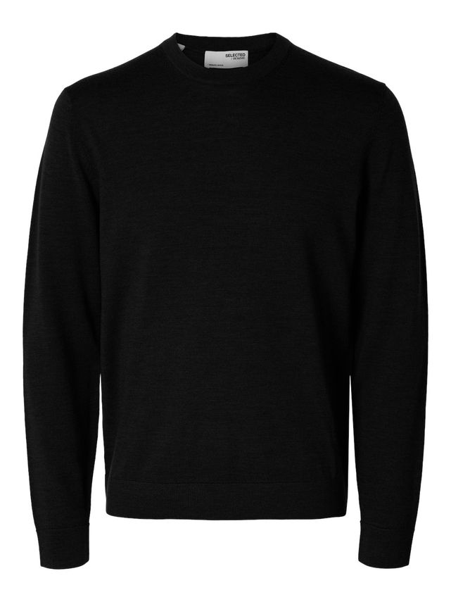 Slhtray Ls Knit Merino Crew Neck No