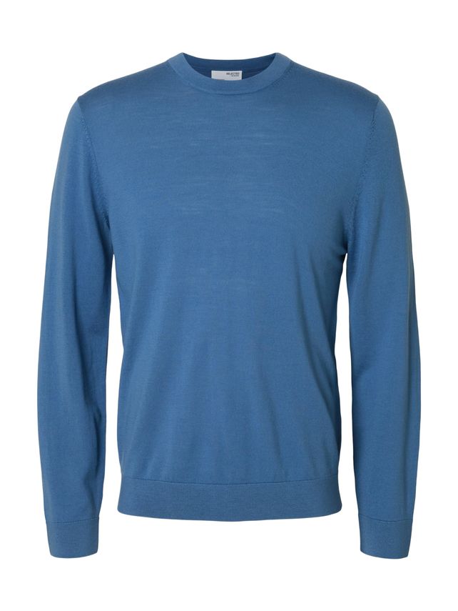 Slhtray Ls Knit Merino Crew Neck No