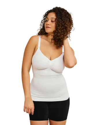 Sømløs Ammetop Med Shapewear Hvid