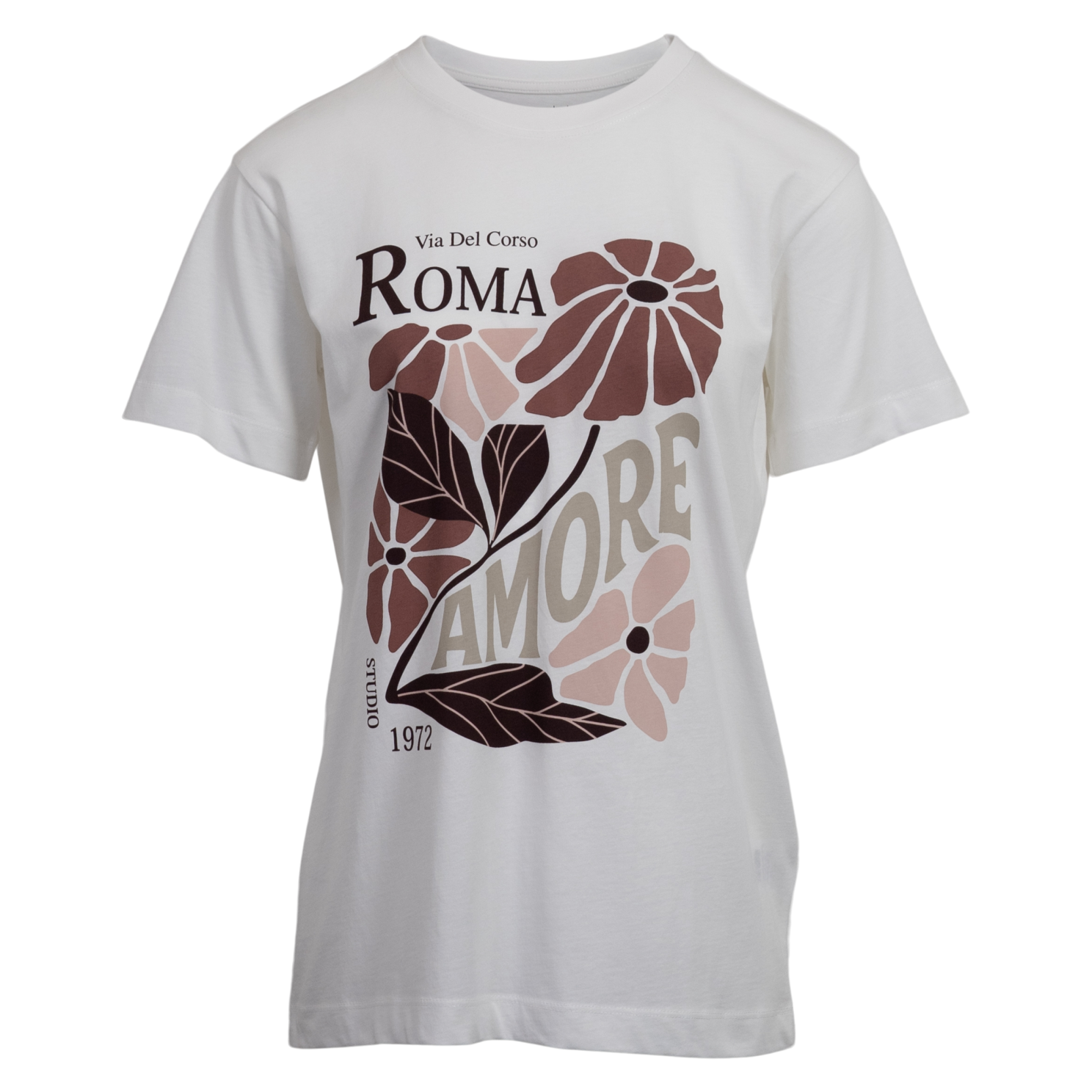 Steenholt Dame  -shirt Med Print P1 Cloud Dancer