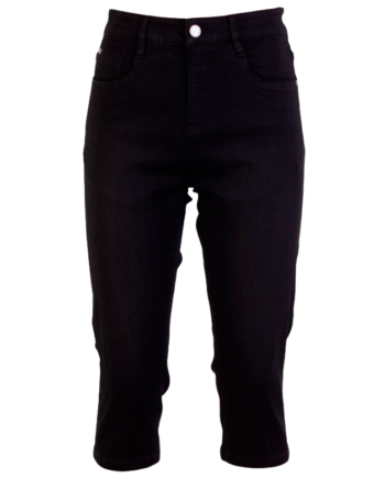 Steenholt Grace Dame Capri Black Denim 42