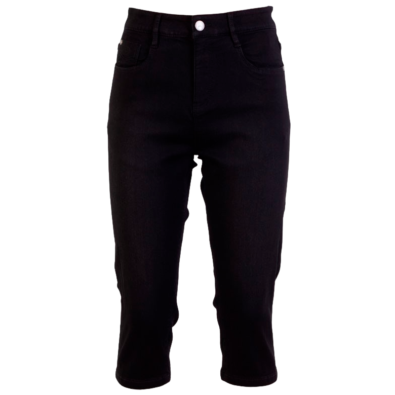 Steenholt Grace Dame Capri Black Denim 42
