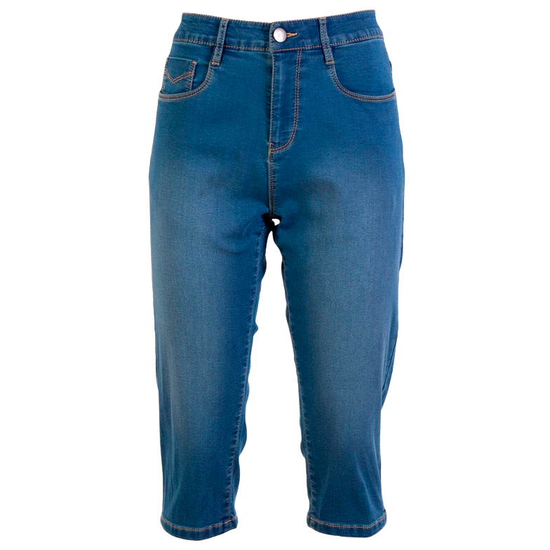 Steenholt Grace Dame Capri    Light Blue Denim 40