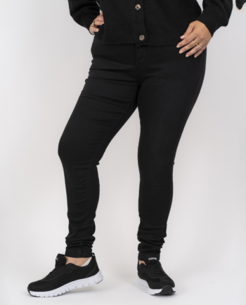 Steenholt Grace Dame Jeans    Stretch Plus Size Black Denim 52 32