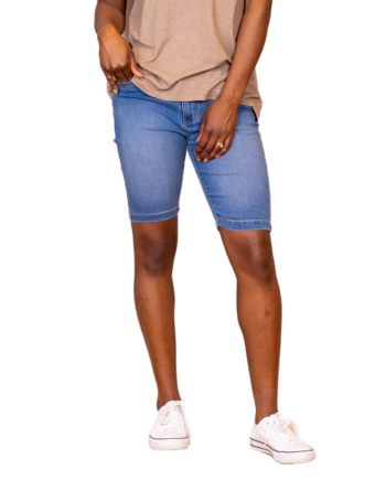 Steenholt Grace Dame Shorts    Light Blue Denim 40