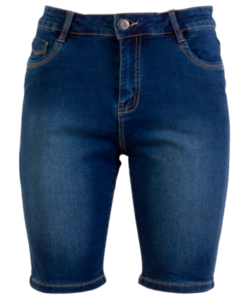 Steenholt Grace Dame Shorts Plus Size Blue Denim 54