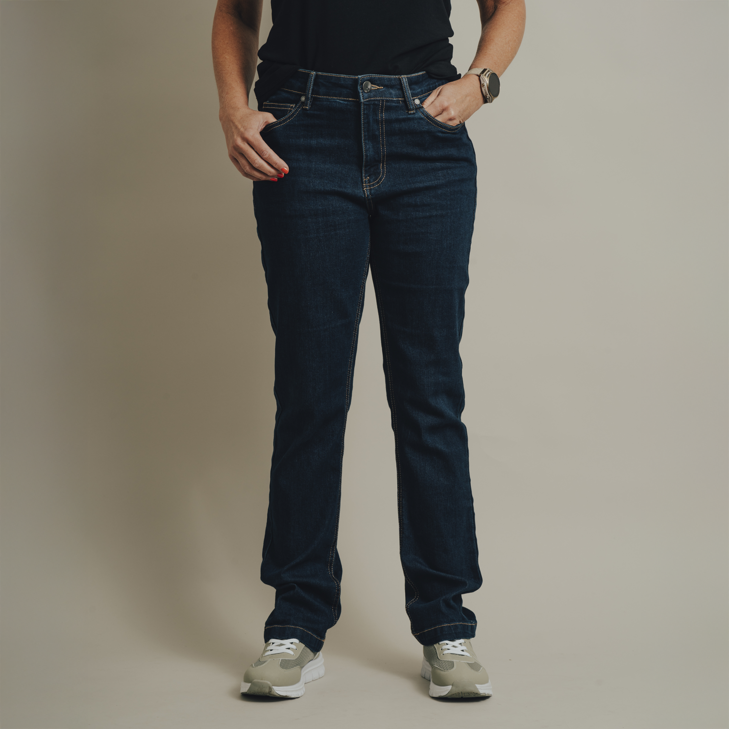 Steenholt Laura Dame Jeans Navy 42 32