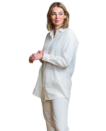 Steenholt Linett Dame Skjorte   Hørmix Bright White Xs