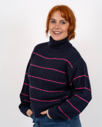 Steenholt Olivia Dame Striktrøje Navy