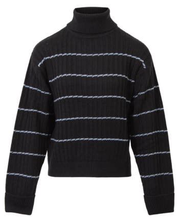 Steenholt Olivia Dame Striktrøje Plus Size Black 50