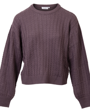 Steenholt Olivia Dame Striktrøje Plus Size Flint 46