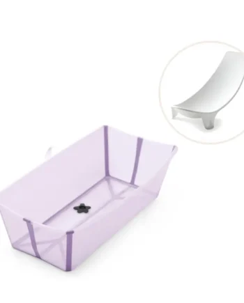 Stokke Flexi Bath   Inkl  Newborn Support Lavender