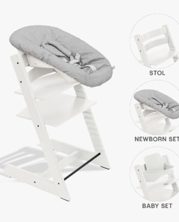 Stokke Tripp Trapp Bundle Højstol  Babyset Og Newborn Hvid
