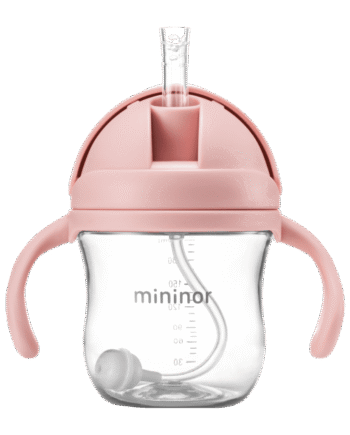 Sugerørskop Tritan 220ml Rosa
