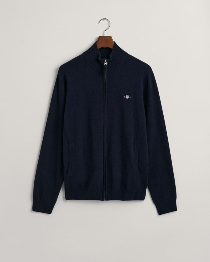 Superfine Lambswool Zip Cardigan