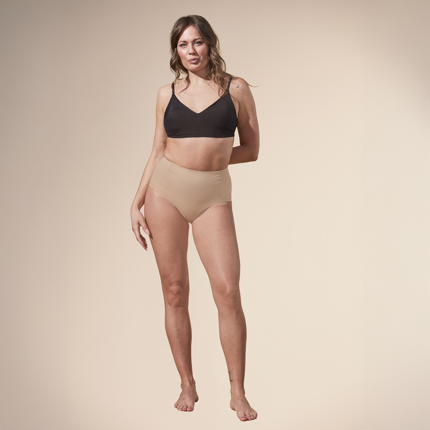 Support Hero High Waist Brief Dame Shapewear Beige