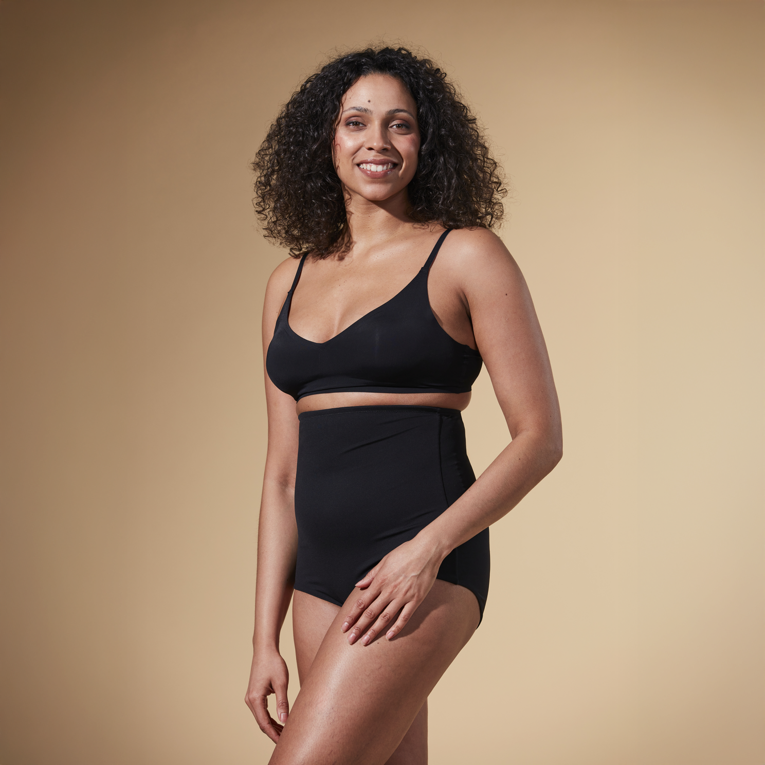 Support Hero Super High Waist Brief Dame Shapewear Black