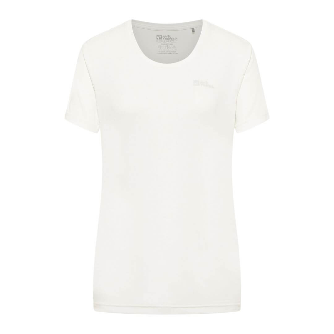 -shirt Dame Jack Wolfskin Tech   Hvid