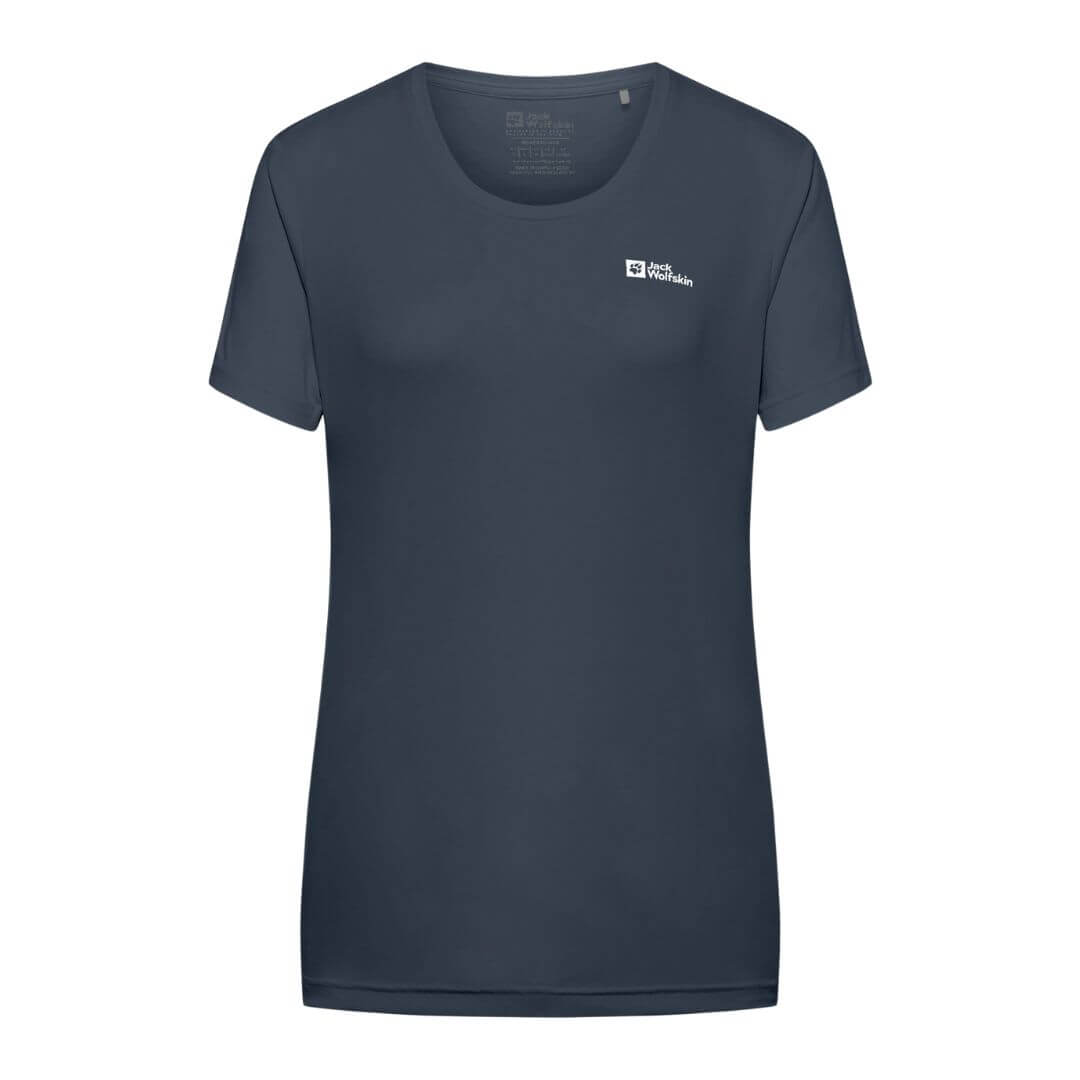 -shirt Til Dame Jack Wolfskin Tech   Blå