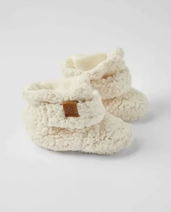 Teddy Booties Off White   -6m