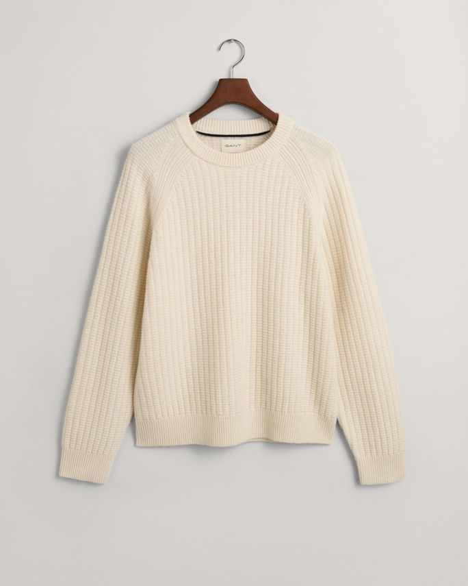 Texture Raglan  -neck