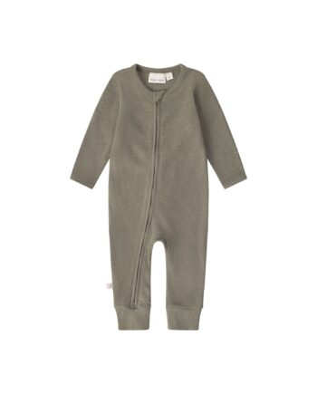 That Apos   Mine Cathie Onesie Green Melange 50cm 0m