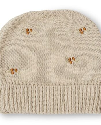 That Apos   Mine Haricotte Strikket Beanie Pistachio Shell Melange 12-18m