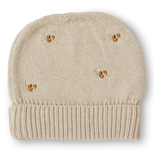 That Apos   Mine Haricotte Strikket Beanie Pistachio Shell Melange 12-18m