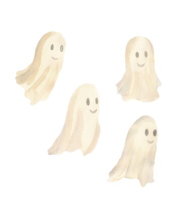 That Apos   Mine Wallsticker Venlige Spøgelser White