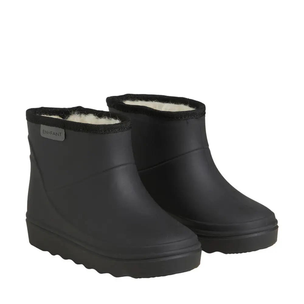 Thermo Støvler Kort Solid Black 26