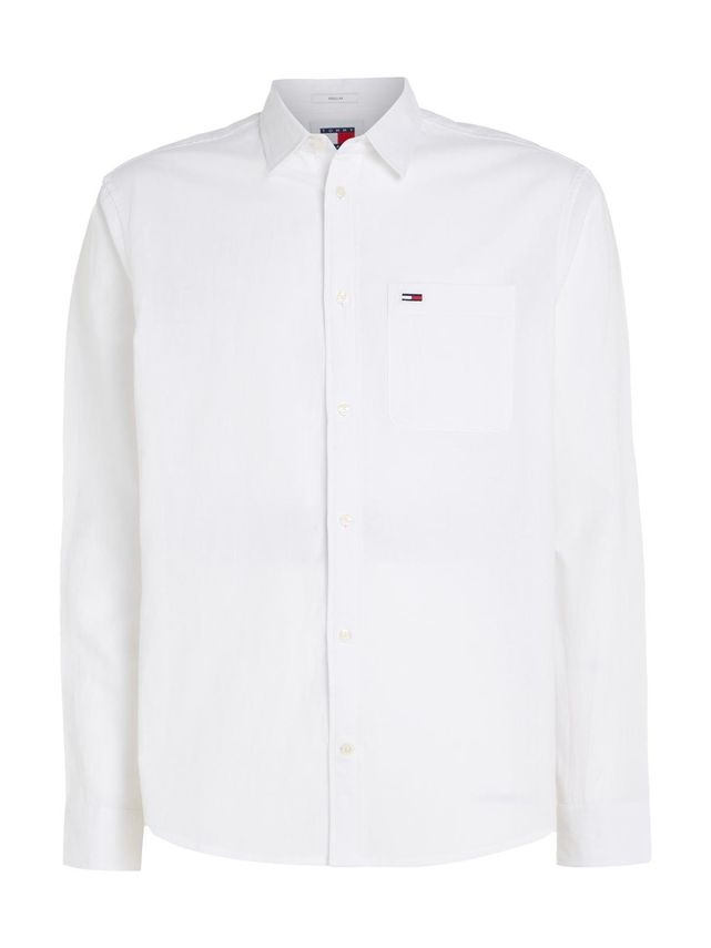 Tjm Reg Linen Blend Shirt