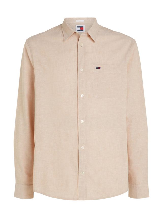 Tjm Reg Linen Blend Shirt