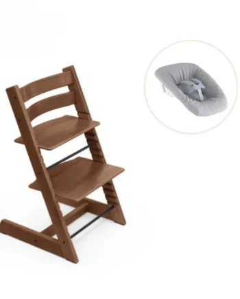 Højstol Bøg Inkl  Newborn Sæt Warm Brown