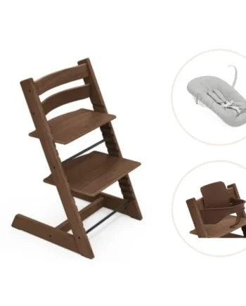 Tripp Trapp Højstol Eg Inkl  Newborn Sæt Og Babysæt Warm Brown