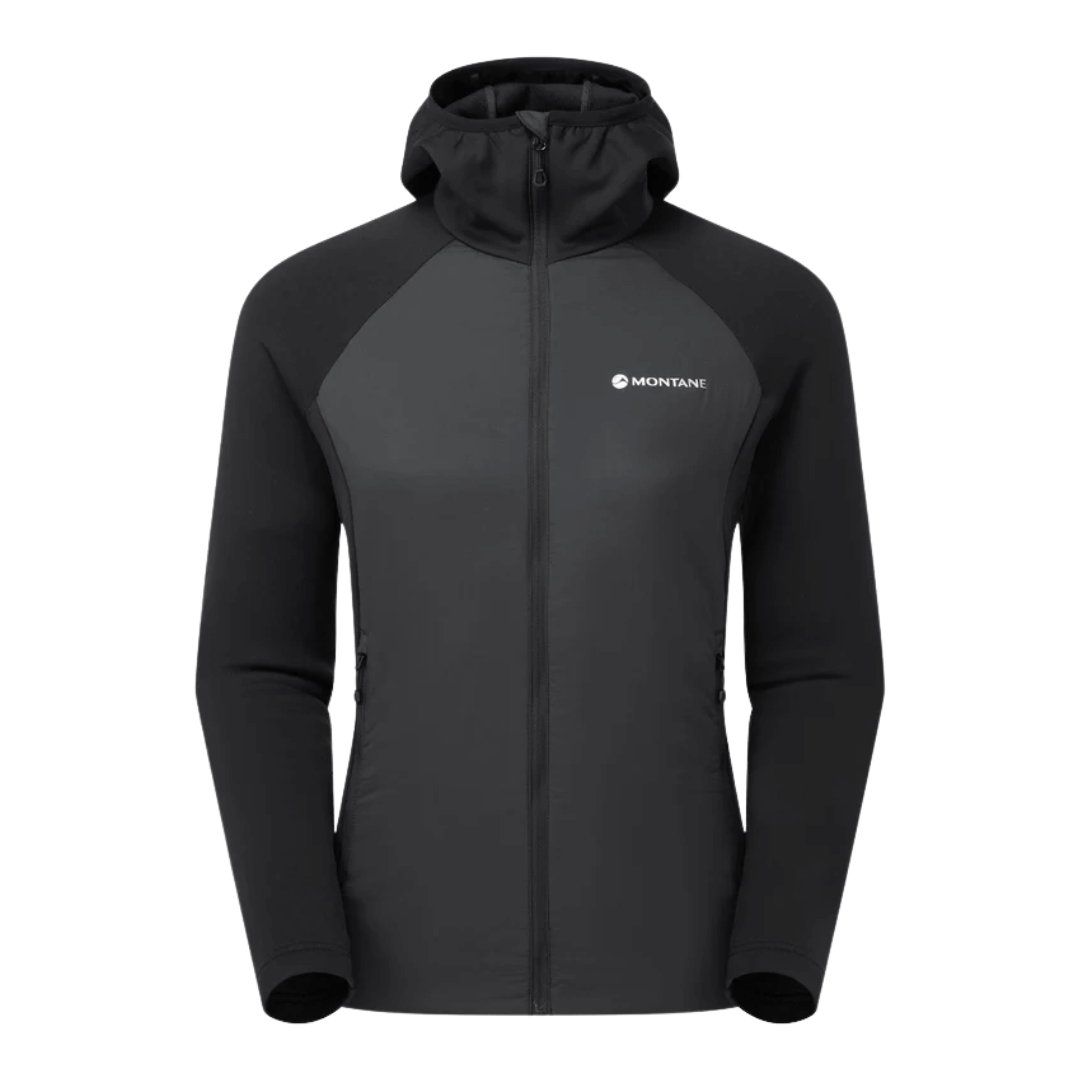 Trøje Dame Montane Sirocco Lite Hoodie Sort