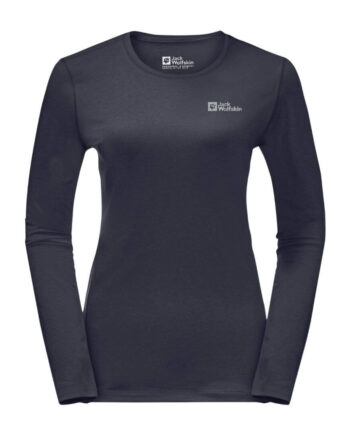 Trøje Til Dame Jack Wolfskin Sky Thermal Ls     Grå