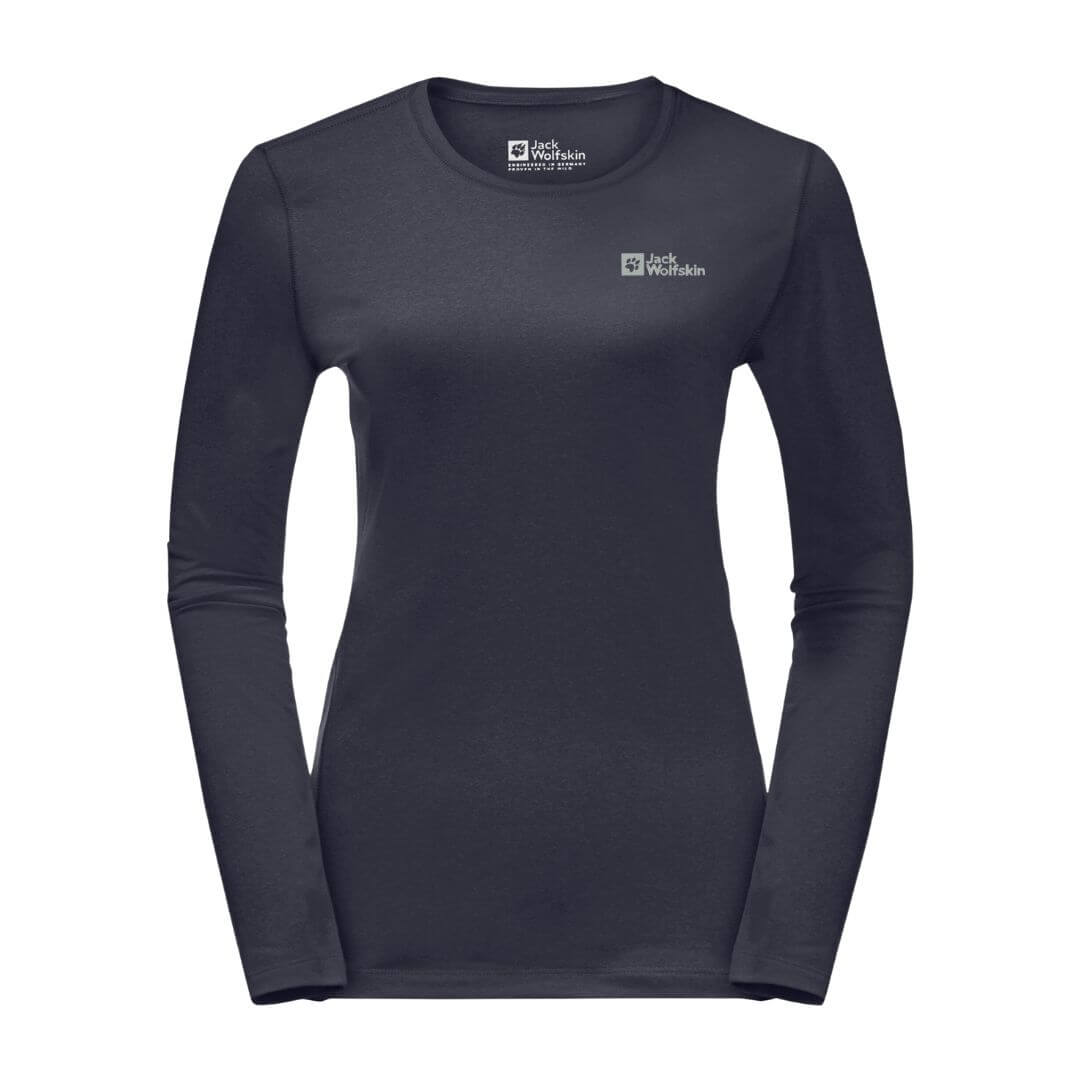 Trøje Til Dame Jack Wolfskin Sky Thermal Ls Grå