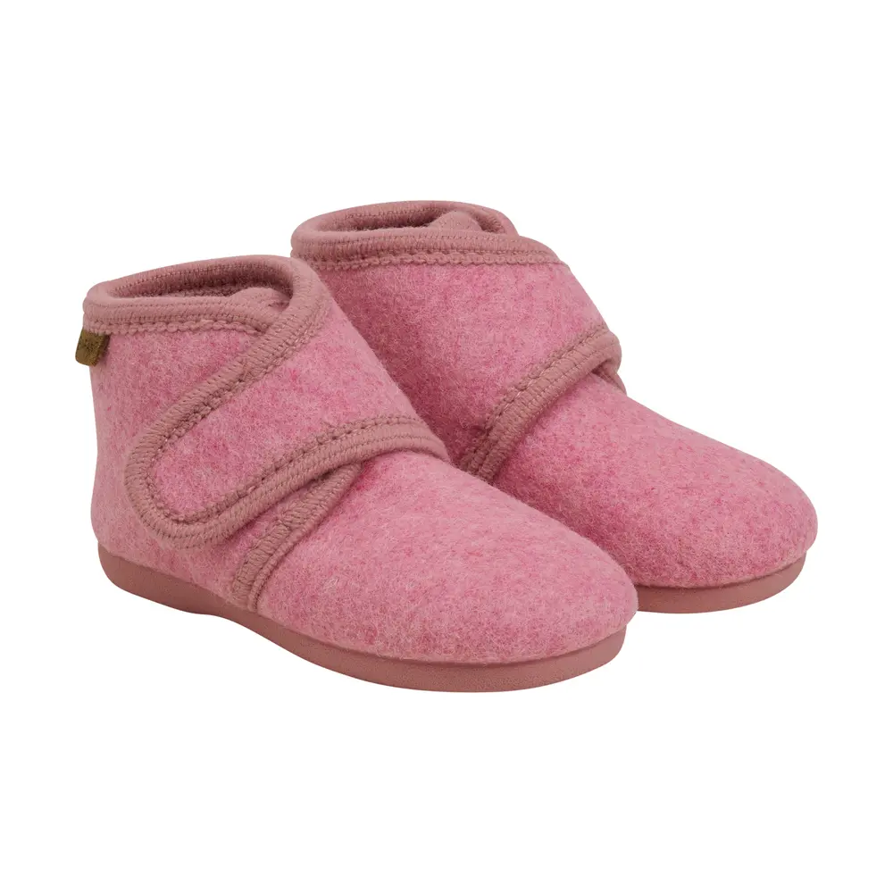 Uldhjemmesko Velcro Wild Rose 24