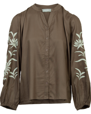 Vanting Dame Bluse Taupe