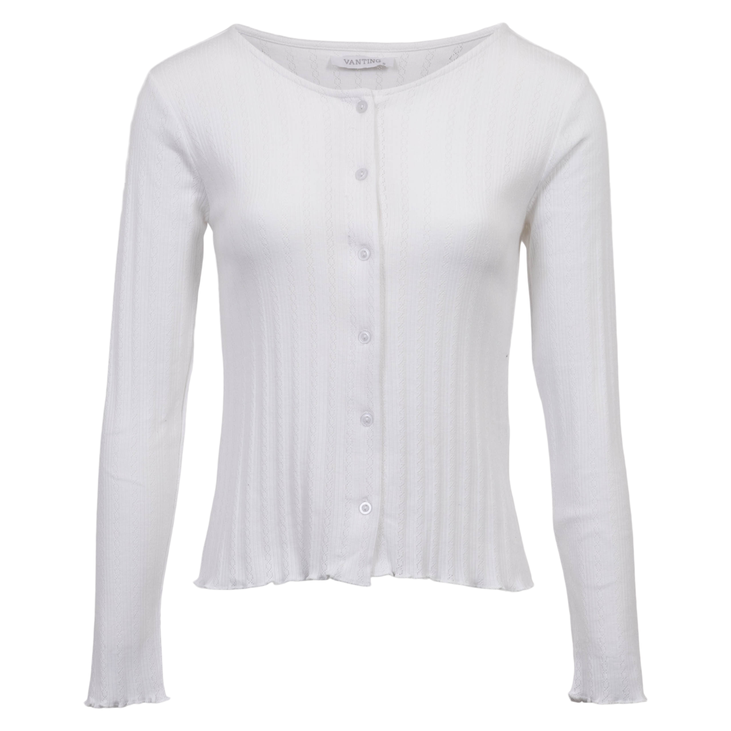 Vanting Dame Cardigan White